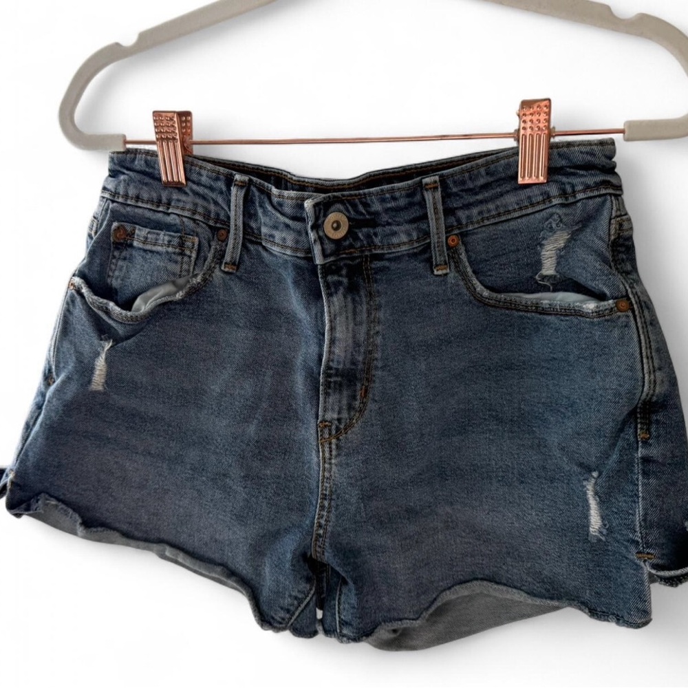 Levi's Blue Jean Shorts Vintage Distressed Style
